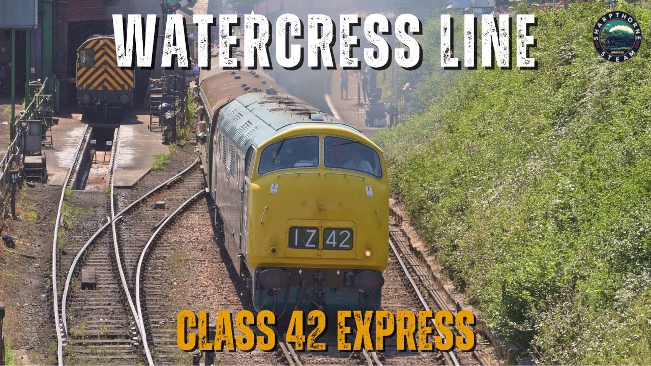 Class 42 Warship Diesel at Full Power! | Express Run at Watercress Line Diesel Gala 2025