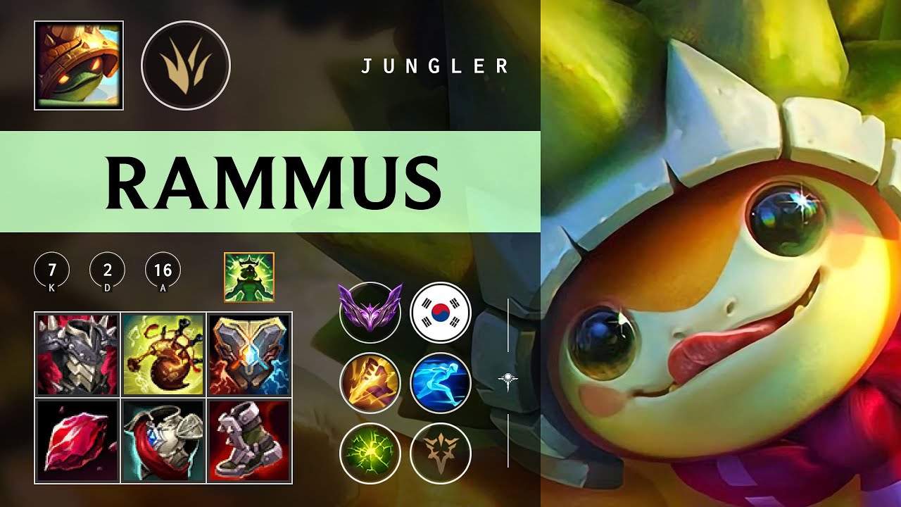 Rammus Jungle vs Gwen - KR Master Patch 26.02