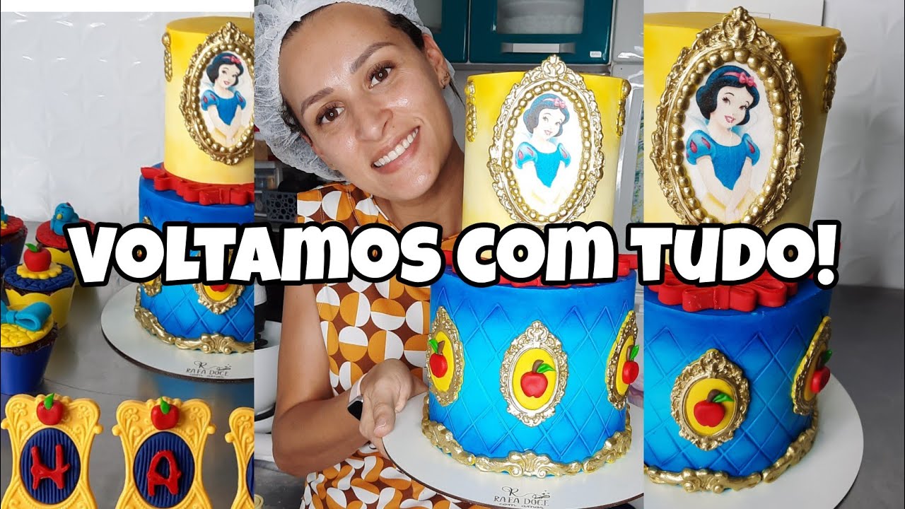 VOLTAMOS ÀS ENCOMENDAS 🙌ABRINDO COM CHAVE DE OURO TEMA BRANCA DE NEVE 😱