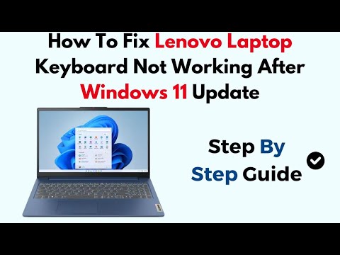 How To Fix Lenovo Laptop Keyboard Not Working After Windows 11 Update by Geo Statology