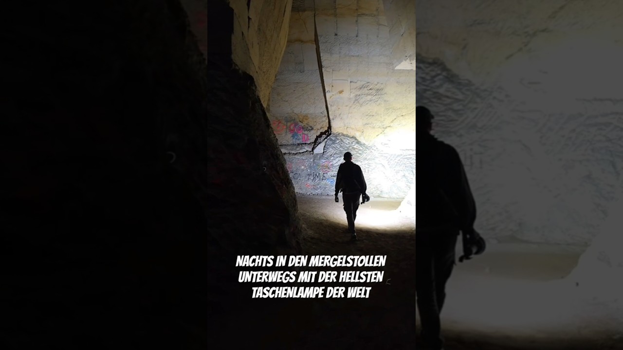 Nachts in den Mergelstollen unterwegs.. 
