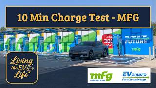 10 min charge test with MFG EV Power and my Kia EV6 - How much charge does 10 mins provide?