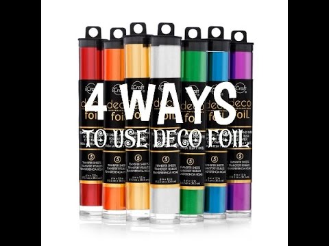 Deco Foil - How To Use WITHOUT A Foil Machine 