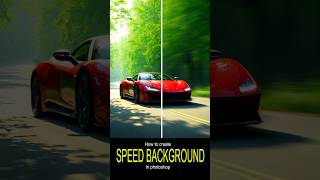 How To Create Speed Background in Photoshop #photoshop #tutorial #blur #car #adobe #shorts #racing