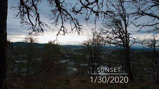 Sunset on Skinner Butte 1/30/2020 in Eugene, OR