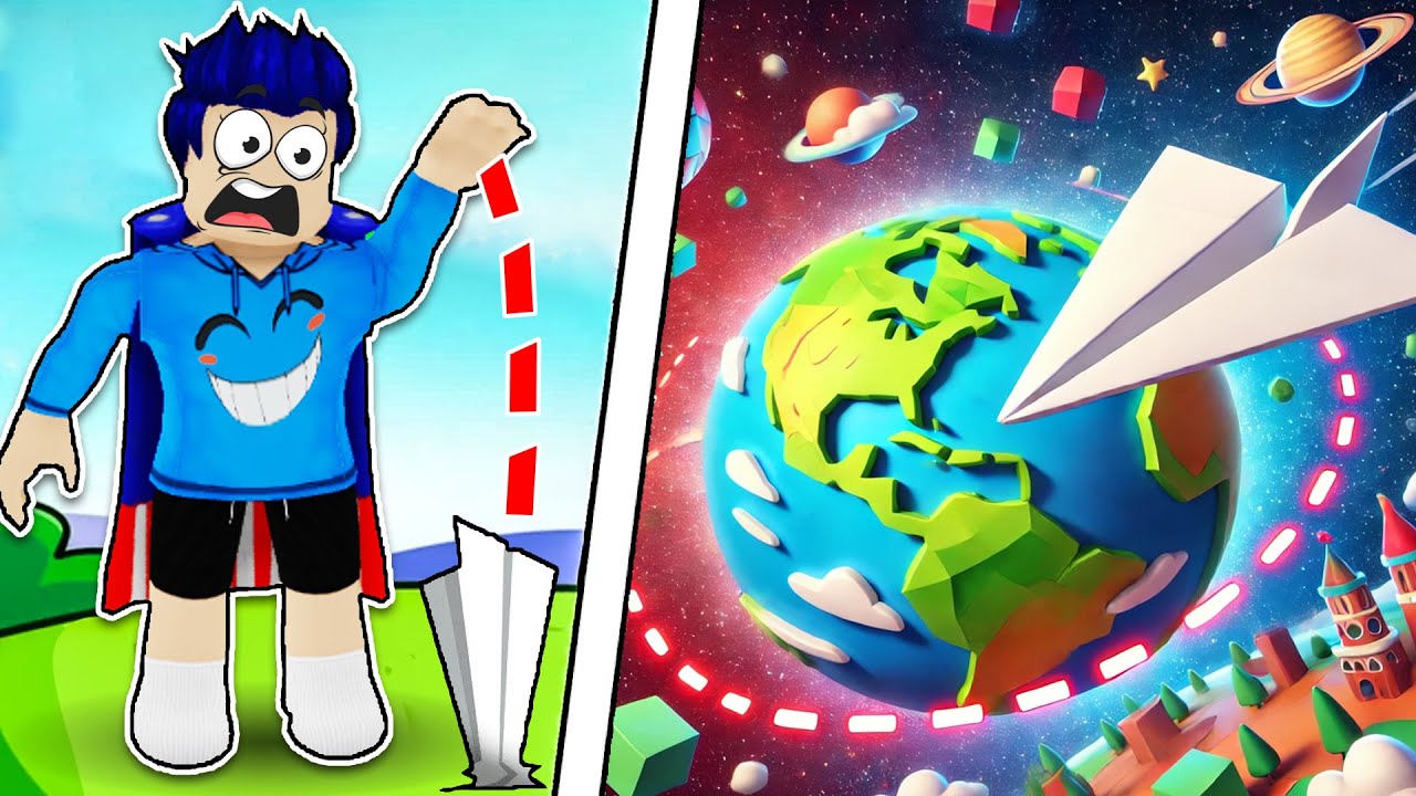 9,571,478 KM KAĞIT UÇAK UÇURDUM ✈️ Roblox