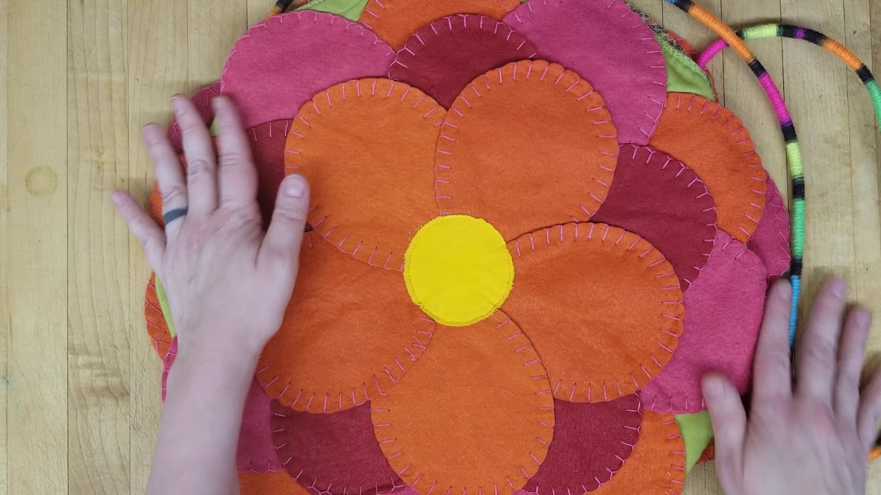 Upcycled flower power vintage placemat bag YouTube