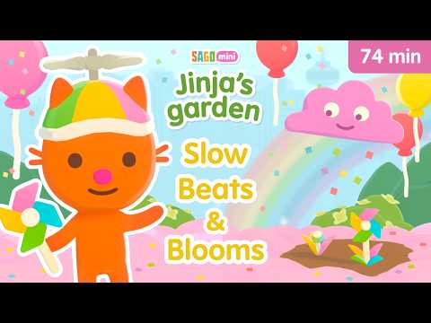 Slow Beats & Blooms: Cloud Garden! 🌼 | Sago Mini | Jinja's Garden Music Video for Kids
