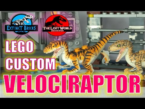 VELOCIRAPTOR LEGO COMPATIBLE CUSTOM JURASSIC PARK NOVEL THE LOST WORLD ...