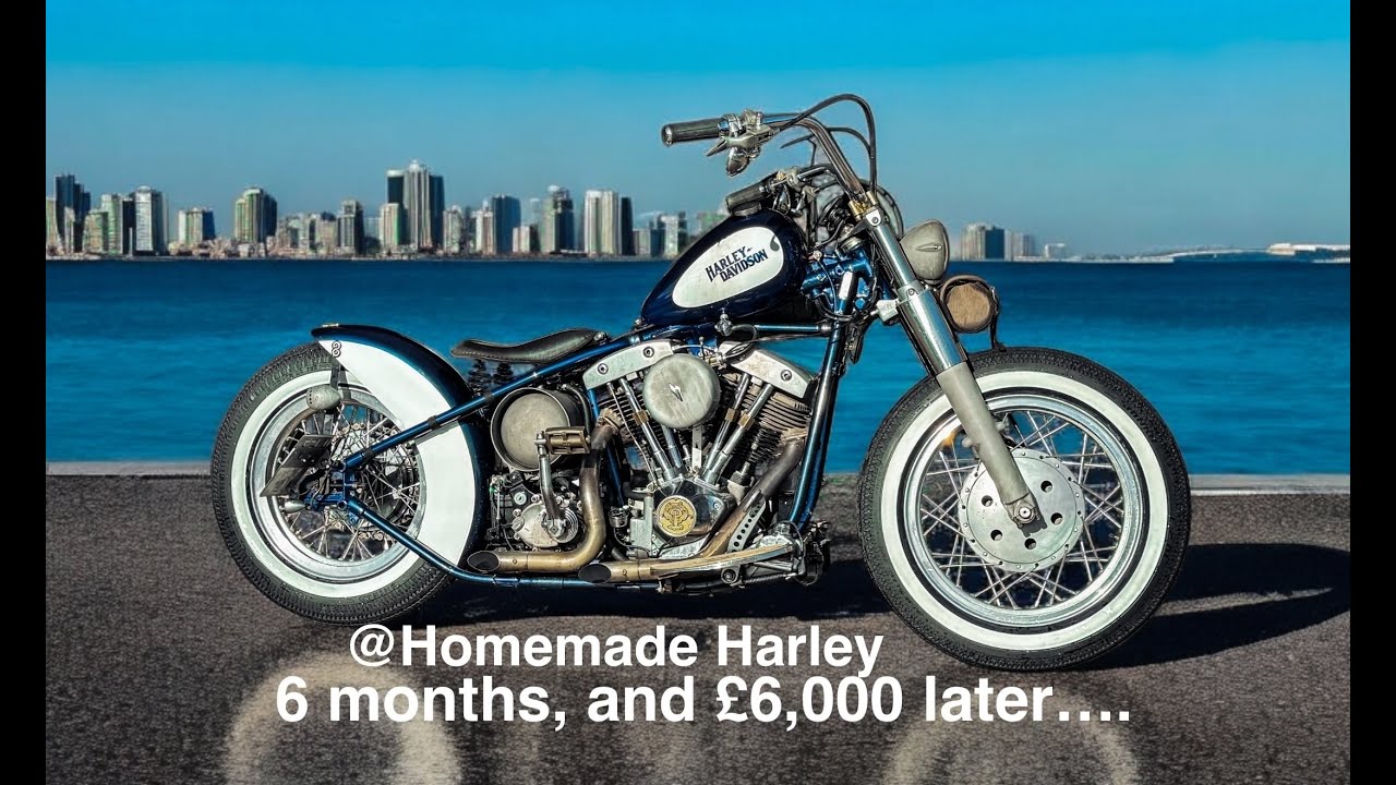 Homemade Harley - 1977 Harley-Davidson S&S Shovelhead hardtail kicker.