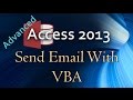26. (Advanced Programming In Access 2013) Send Outlook Email With VBA
