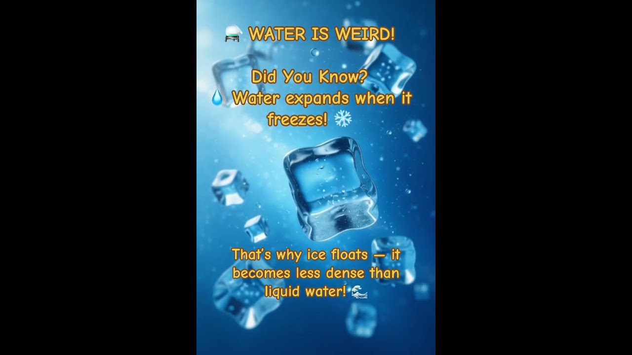 WATER IS WEIRD! 