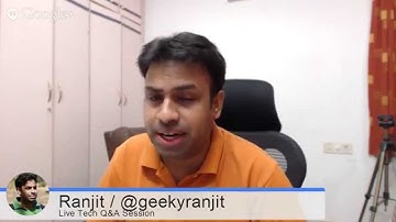 #38 Live Tech Q&A Session with Geekyranjit