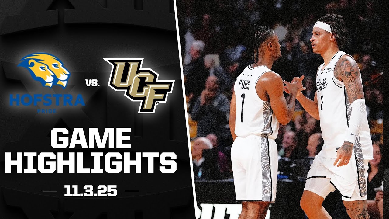 Hofstra vs. UCF Game Highlights | 2025-26 Big 12 Men’s Basketball