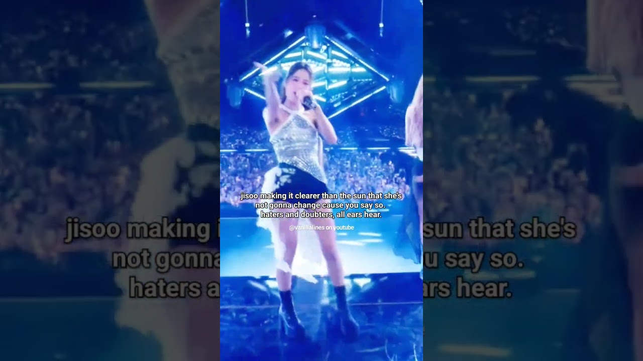 she made it clear. jisoo - tally in coachella 