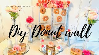 DESSERT TABLE DIY\/DONUT WALL\/  BABY SHOWER \/ANY OCCASION