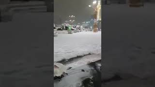 MADINA SHAREEF | Beautiful seen of snowfall | Saudi Arabia | مدینہ منو
