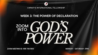 Zoom Into God's Power- The Power of Declaration Day 5