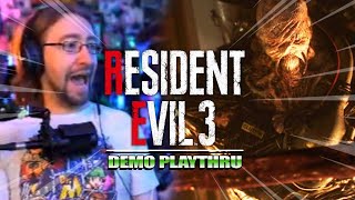 NEMESIS IS TERRIFYING - Max's 1st RESIDENT EVIL 3 Remake - Demo Playthru