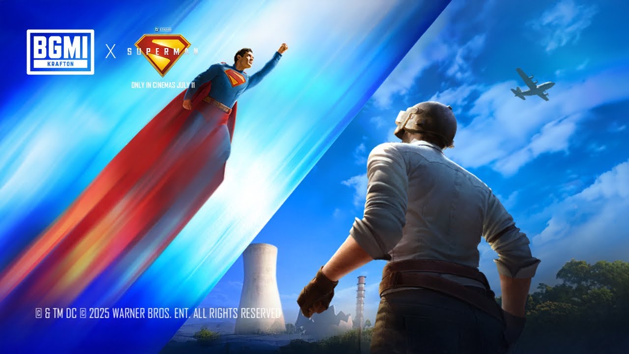 David Corenswet as Superman in the upcoming movie, in BGMI collab