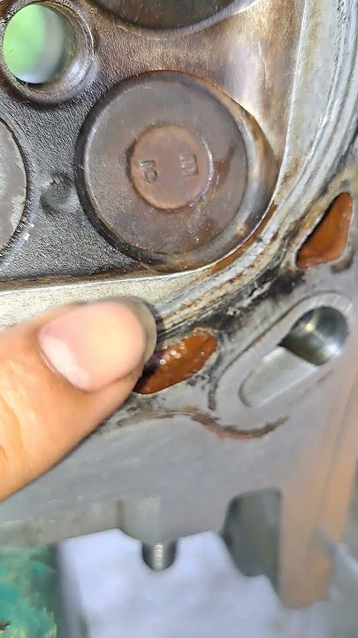 Lokasi keretakan cylinder head #shorts