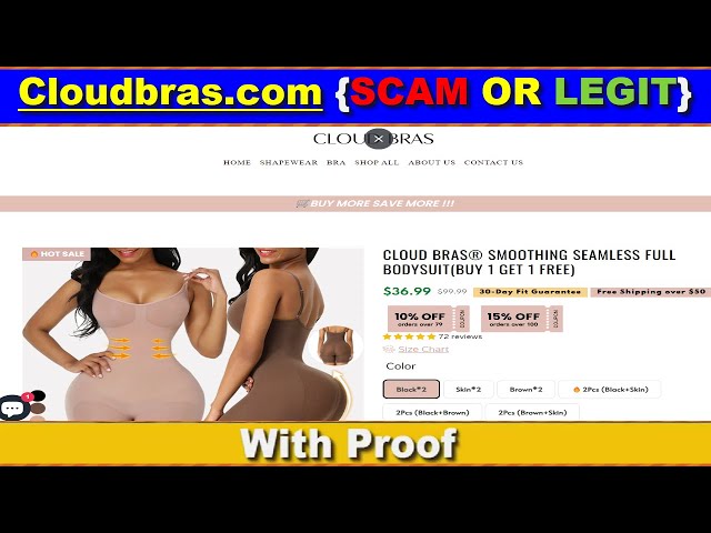 Cloud Bras Reviews (2023) - Is Cloudbras.com Legit Or Scam site? Watch To  Know Website Scam Detector 