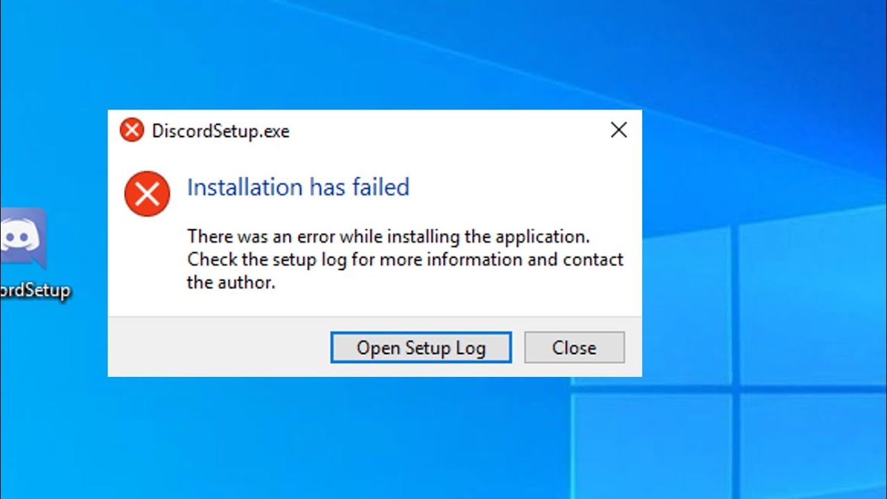 Install run fail