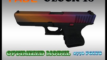 CS:GO Glock18 FADE HD skin for CS 1.6
