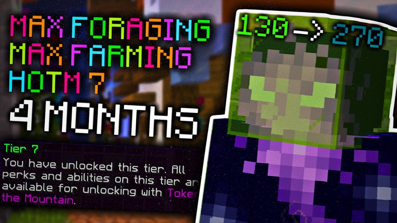 How much progress can you make in 4 MONTHS in Hypixel Skyblock? - YouTube