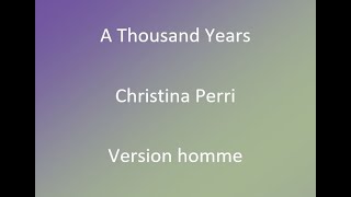 A thousand years - Christina Perri (cover) avec parole