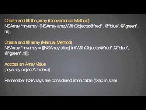 appBuilderTV.com Objective-c Arrays