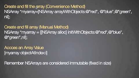 appBuilderTV.com Objective-c Arrays