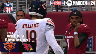 Madden 24 Chicago Bears vs Arizona Cardinals Week 9 (Madden 25 Updated Roster) 2024 Sim Game Play