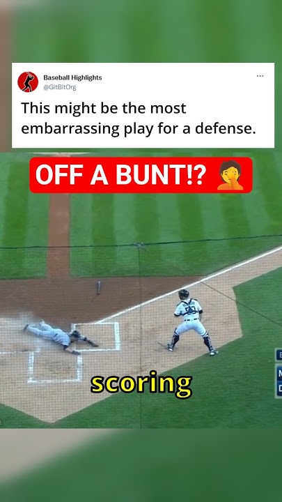 He Scored On A Bunt - YouTube