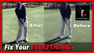 How to Fix Your Golf Slice & Over the Top Golf Swing - Free Golf Lesson 13