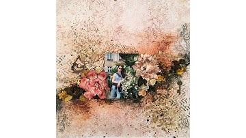 Virág Réti - Mixed Media Scrapbook Tutorial - #14 - "My secret garden"