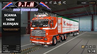 ets 2 SCANIA 143M KLEINJAN    KLEINJAN  bandlosser ,SCANIA 143M TUNING PACK 1.43, build, D.T.M