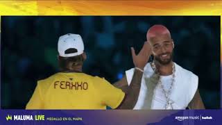 Medallo en el mapa - Feid y Maluma cantando Fresh Kerias y Mojando Asientos en vivo 🇨🇴🔥