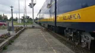 ARR 4321 4323 SD70MAC arriving at Wasilla