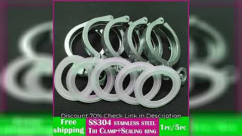 Pipe clamp 1.5" 2" 2.5"  Tri Clamp 50.5/64mm Ferrule 304 Stainless Steel Tri Clover Sanitary Fitting