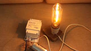 How to wire up a high pressure sodium lamp circuit with external igniter (without a capacitor)
