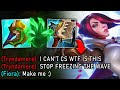 How to GAP Top Lane without ever killing them (PERMA FREEZE STRATEGY)