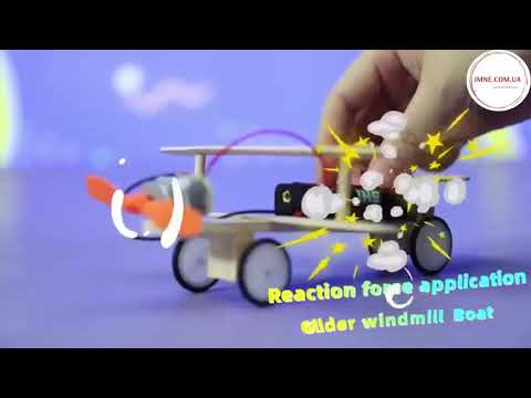 Игровой образовательный набор с деревянным конструктором для изучения физики 8 предметов машинки мыльные пузыри наука для детей, видео 1