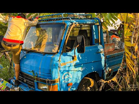 30 Year Old KIA Truck Restoration Project // Rebuilding And Repair Of Truck Chassis