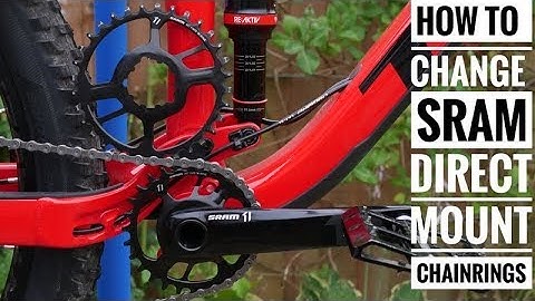 How to change SRAM direct mount chainrings