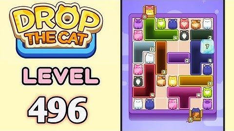 Drop the Cat! Level 496 Walkthrough
