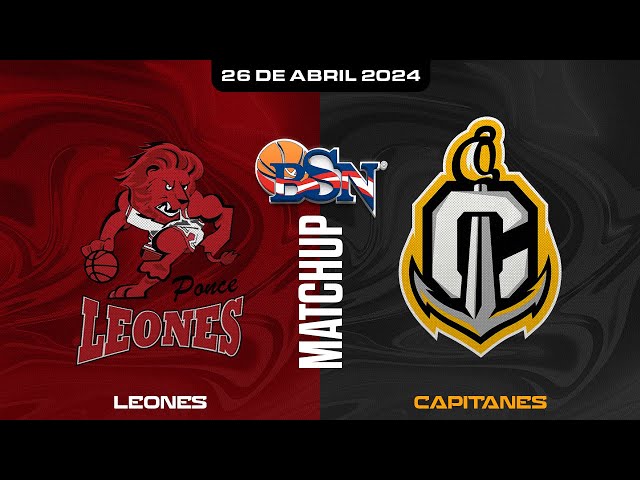 Leones de Ponce vs. Capitanes de Arecibo - BSN2024