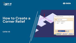 How to Create Corner Relief | Catia V5 by i GET IT Learning for Engineers 360 views 3 months ago 2 minutes, 9 seconds