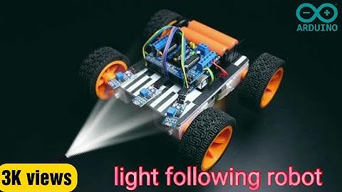 How to Make a light Trasing Car |Arduino Light Following  Robotic Car