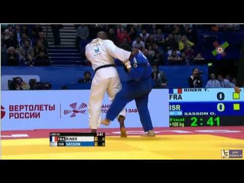 Judo 2016 European Championships Kazan: Riner (FRA) - Sasson (ISR) [+100kg] final